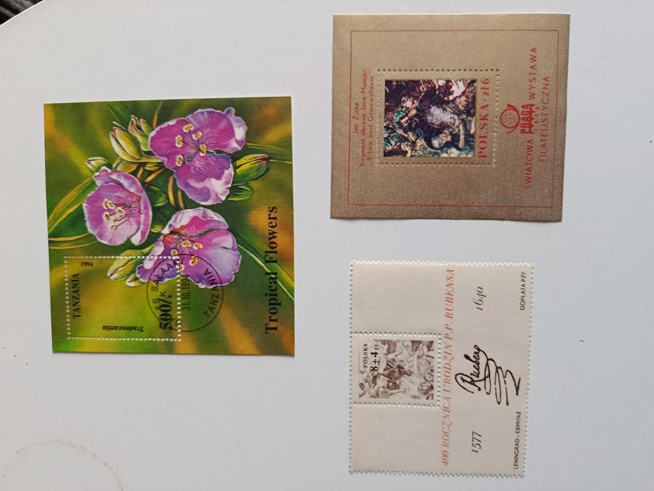 Bloczek znaczki pocztowe