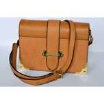 Mala vintage bege (com fita tiracolo)