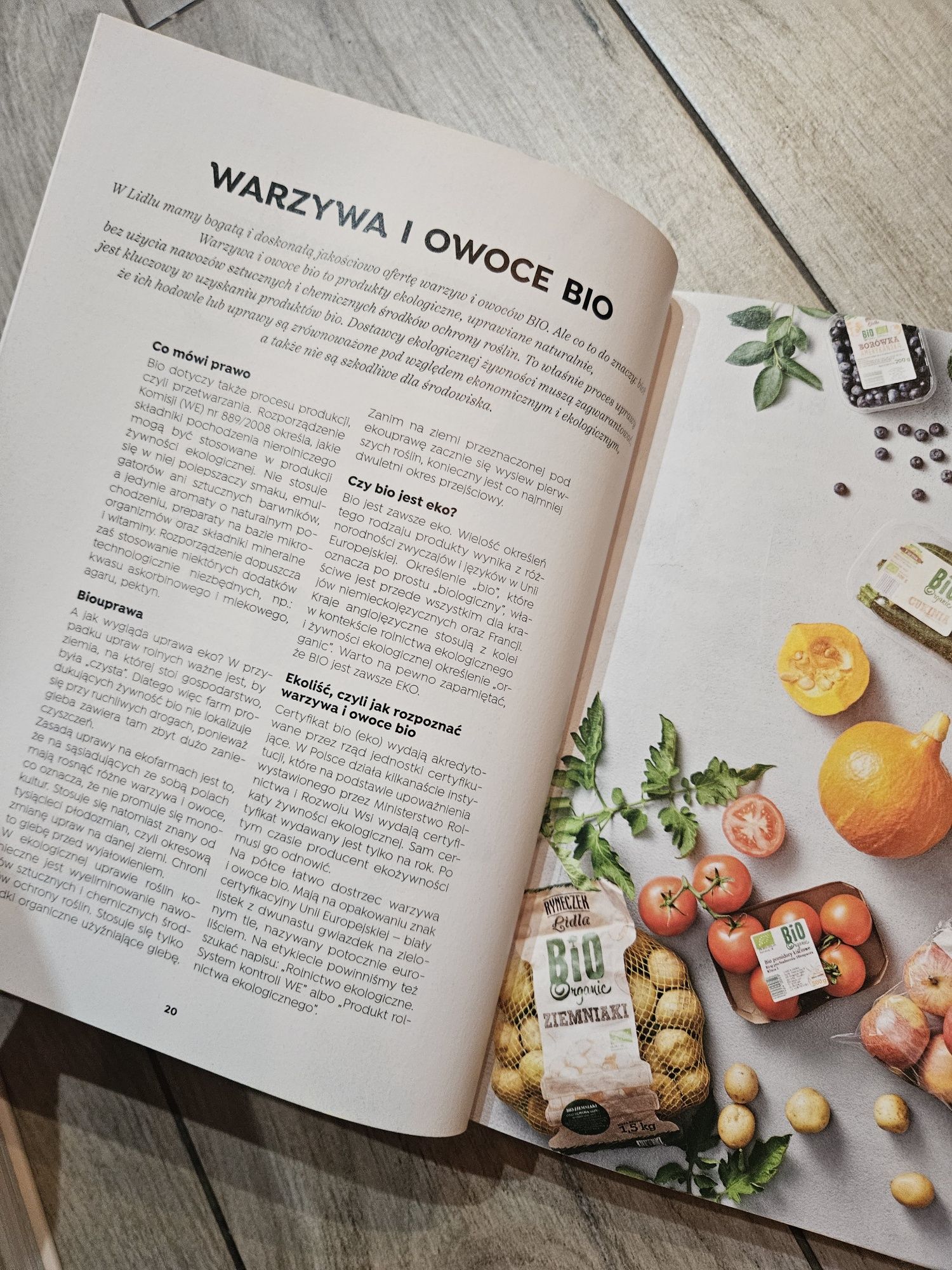 Ksiazka Lidl Jeść zdrowiej warzywa i owoce