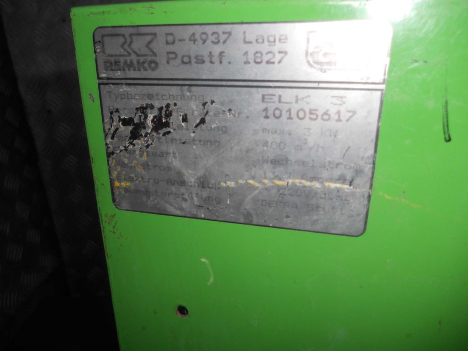 REMKO   Nagrzewnica  Dmuchawa   Elektryczna Mobilna