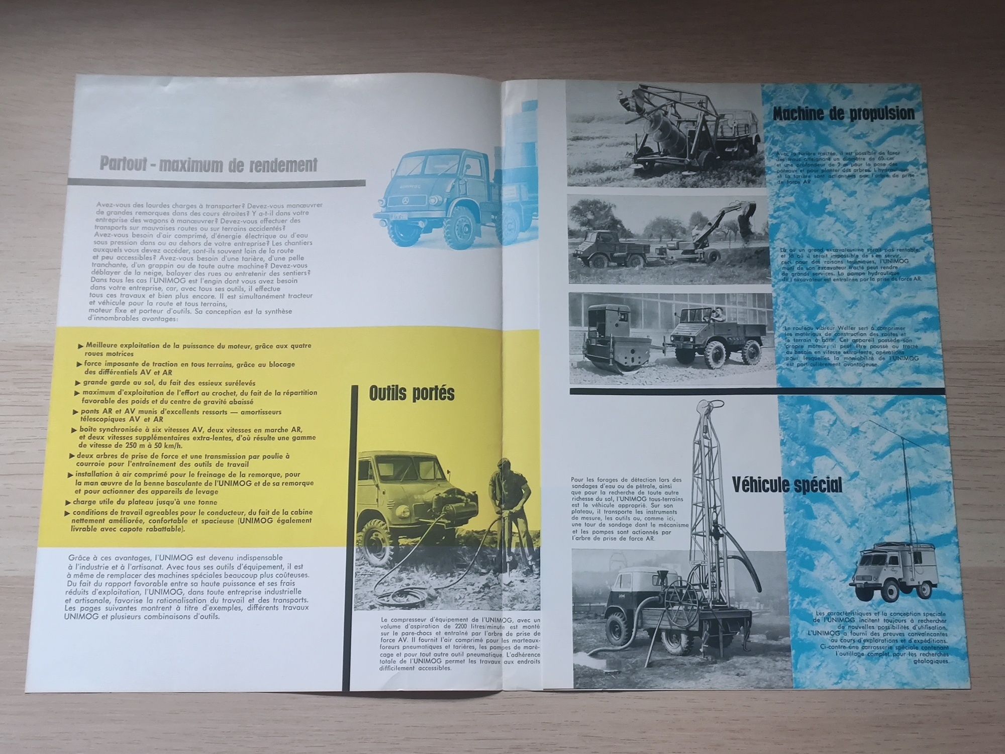 Prospekt katalog folder UNIMOG Daimler-Benz - 1959 r. -