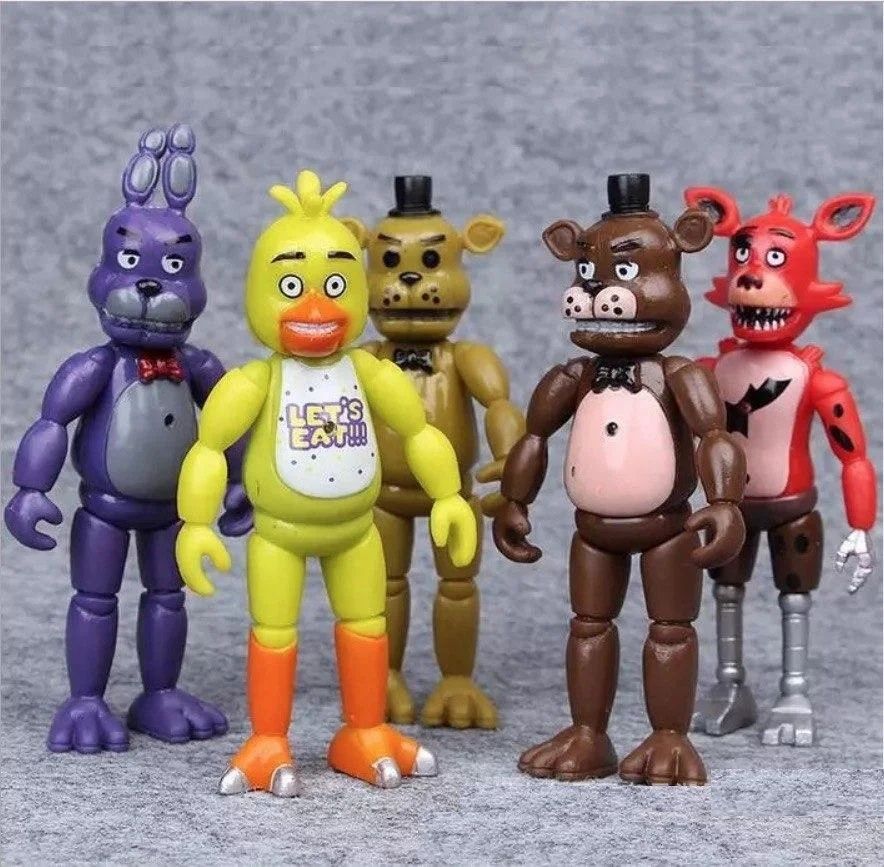 Фигурки Аниматроники 5в1 Пять ночей с Фредди, фнаф, Fnaf, 5 ночей 14см