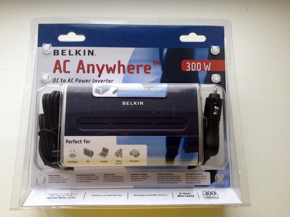 Продам автомобильный инвертор BELKIN AC Anywhere 300W