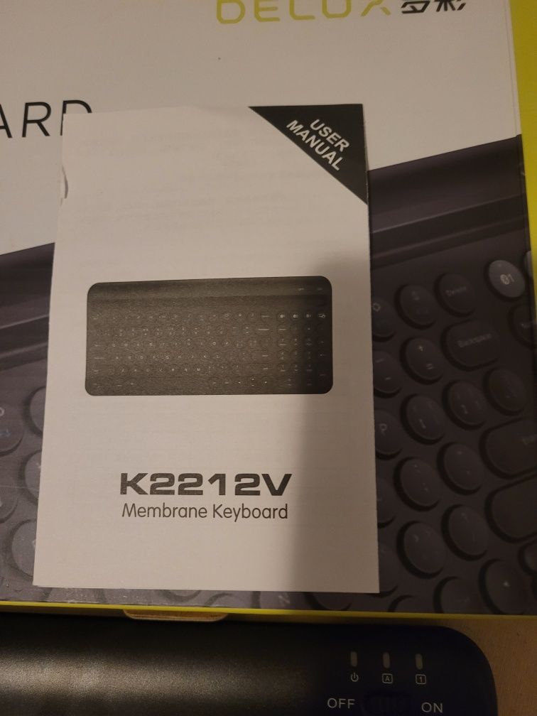 Klawiatura bezprzewodowa delux K2212V