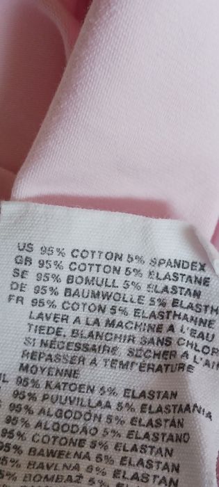 Bladoróżowy bawełniany topik H&M rozm.38