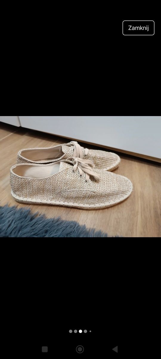 Espadryle plecione Asos