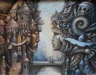 Tomasz Sętowski ‘Bridge of feelings’ olej, płótno, 35x45cm