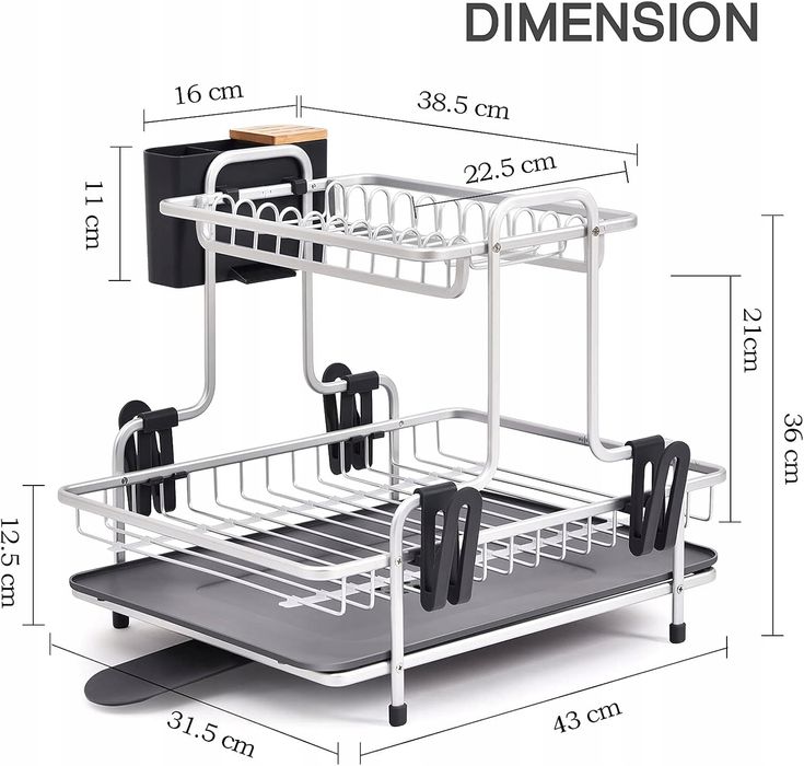 Ociekacz (suszarka) Kingrack 31,5 cm x 43 x 36 cm