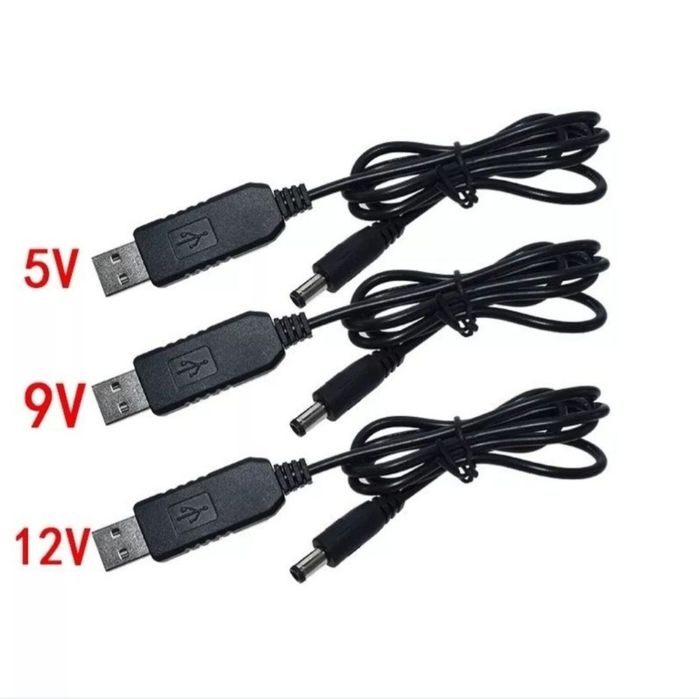 Кабель USB 9В і 12В, для роутера від павербанку