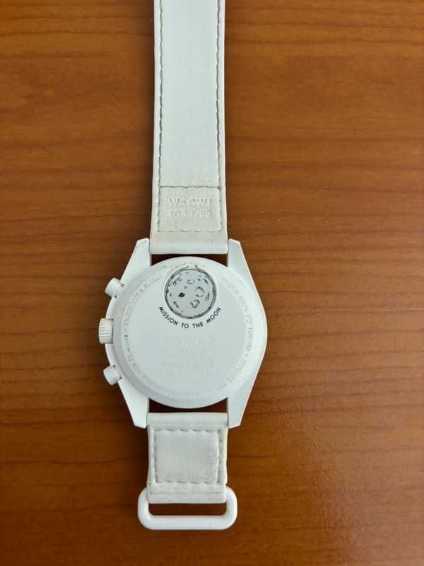 Omega Swatch Moonphase Snoopy Biały SO33W700 Online