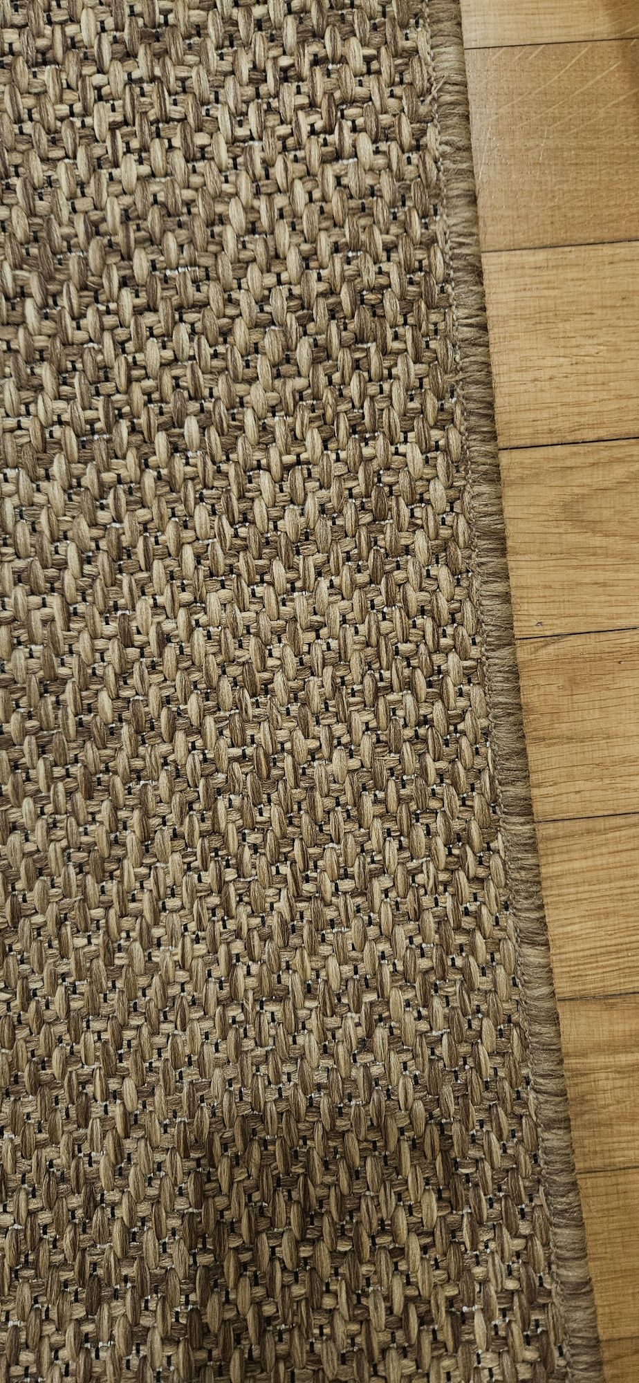 Tapete tecelagem plana castanho 80x150