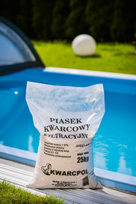 Piasek kwarcowy filtracyjny do pomp basenowych ATEST 20KG