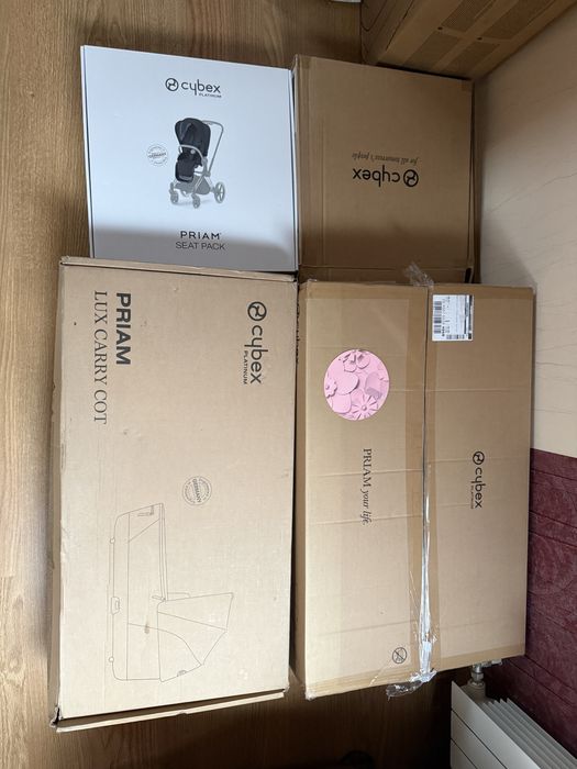 Cybex Priam Lux Rose Gold Simply Flowers Grey