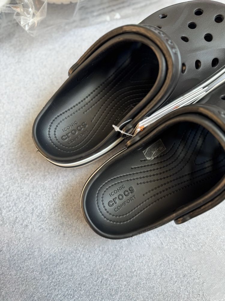 Кроксы Crocs Bayaband Clog Black Крокси Тапки Сабо