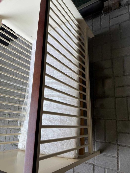 Łóżeczko Niemowlęce (Biało-Brązowe)