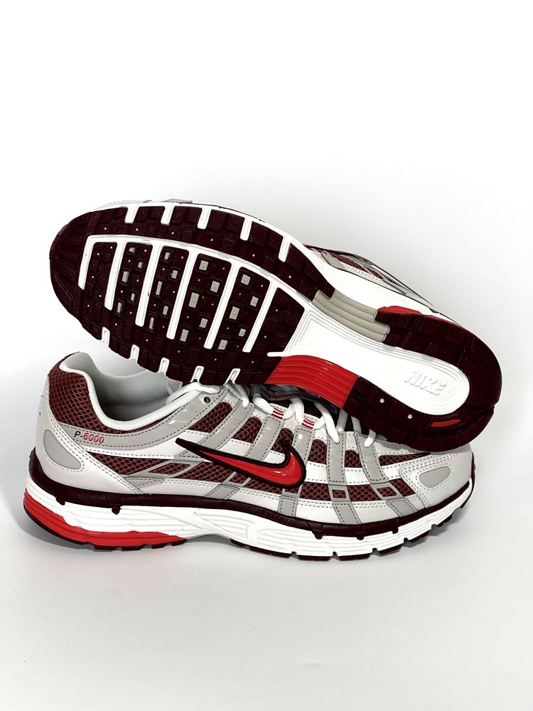 Оригінал Кросівки Nike  P-6000 HJ9598 оригинал найк 44 сірі червоні