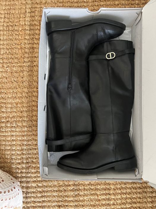 Botas 100% pele tamanho 39 EU