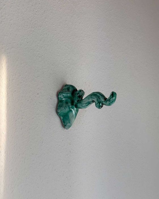 Ceramiczny duży wieszak ścienny Wieszak łazienkowy dekoracyjny