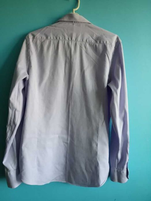 Liliowa koszula, długi rękaw - M/L ( metka: 41)- "Massimo Dutti".