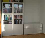 Zestaw Ikea Besta, 2 witryny + komoda