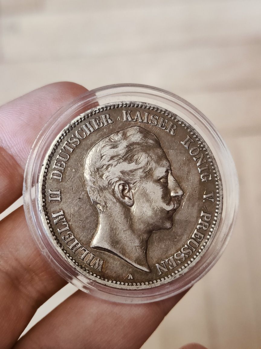 5 marek 1903-A Wilhelm II, Prusy, Cesarstwo Niemieckie, Niemcy