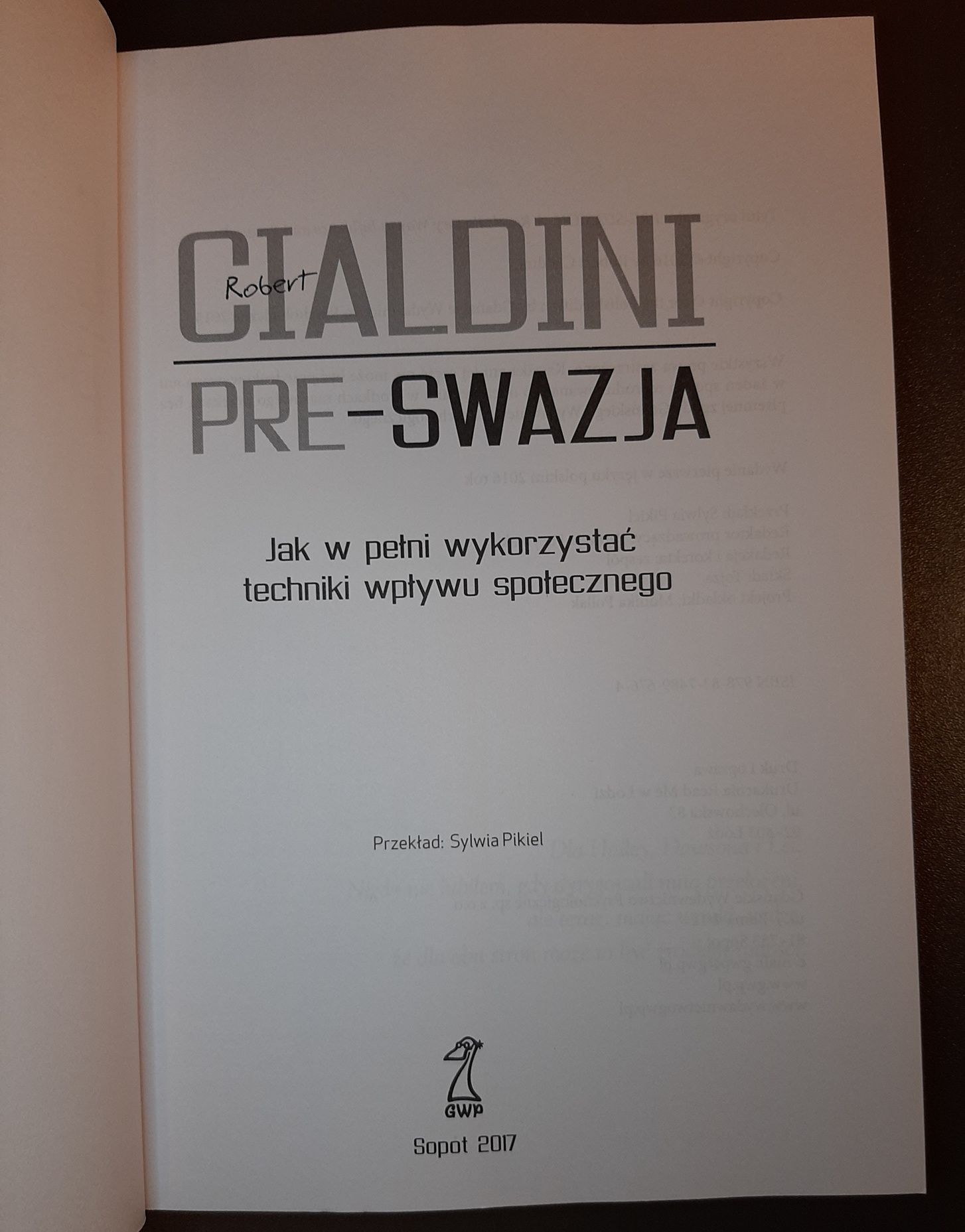 Pre-swazja. Robert B. Cialdini