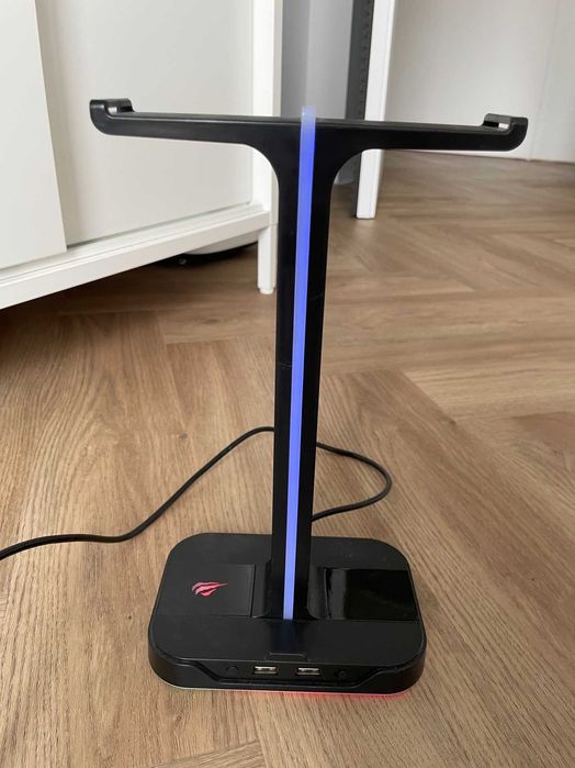 Stojak na słuchawki Havit TH650 RGB USB
