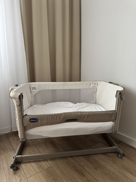 Chicco Next2Me Magic + materac Rucken/ lożeczko dostawne + pasy