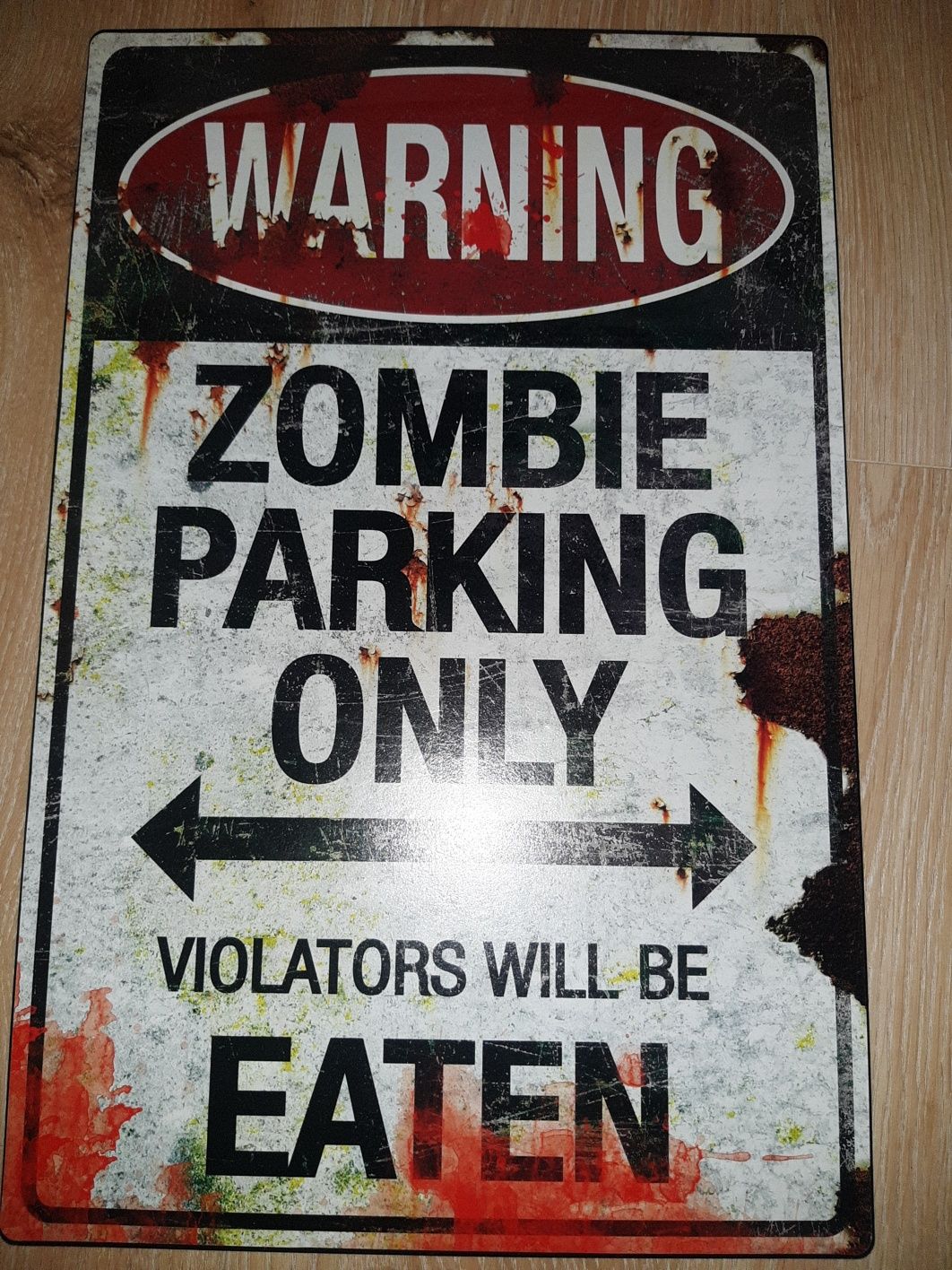 Zombie parking poster plakat metal obraz