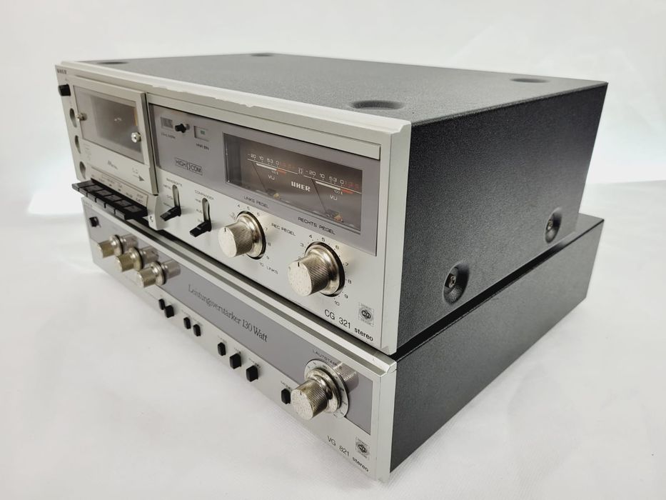 Zestaw UHER cg 321 vg 821 wzmacniacz Vintage magnetofon zestaw audio