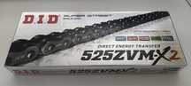 Łańcuch napędowy DID 525 ZVMX2 100 ogniw zakuwka Triumph Ducati