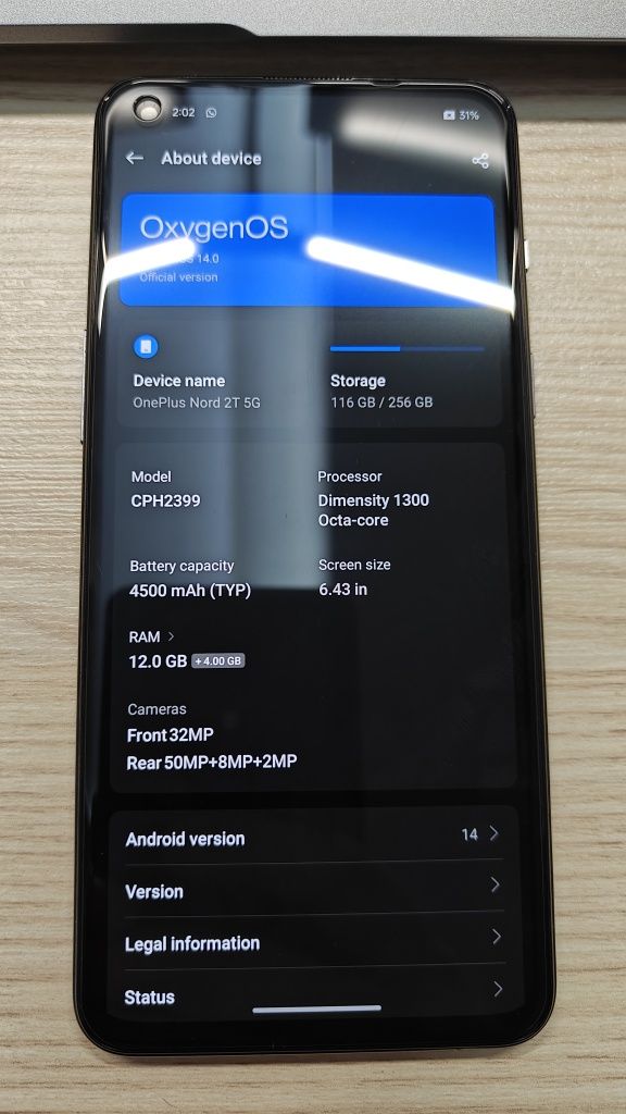 OnePlus Nord 2t 5g 12/256gb