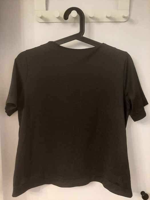 Czarna bluzka z zamkami H&M r. S