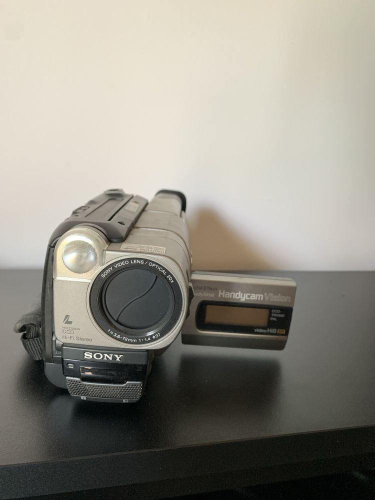 Máquina Vintage de Filmar SONY Handycam Vision + Bolsa + Baterias + Ac