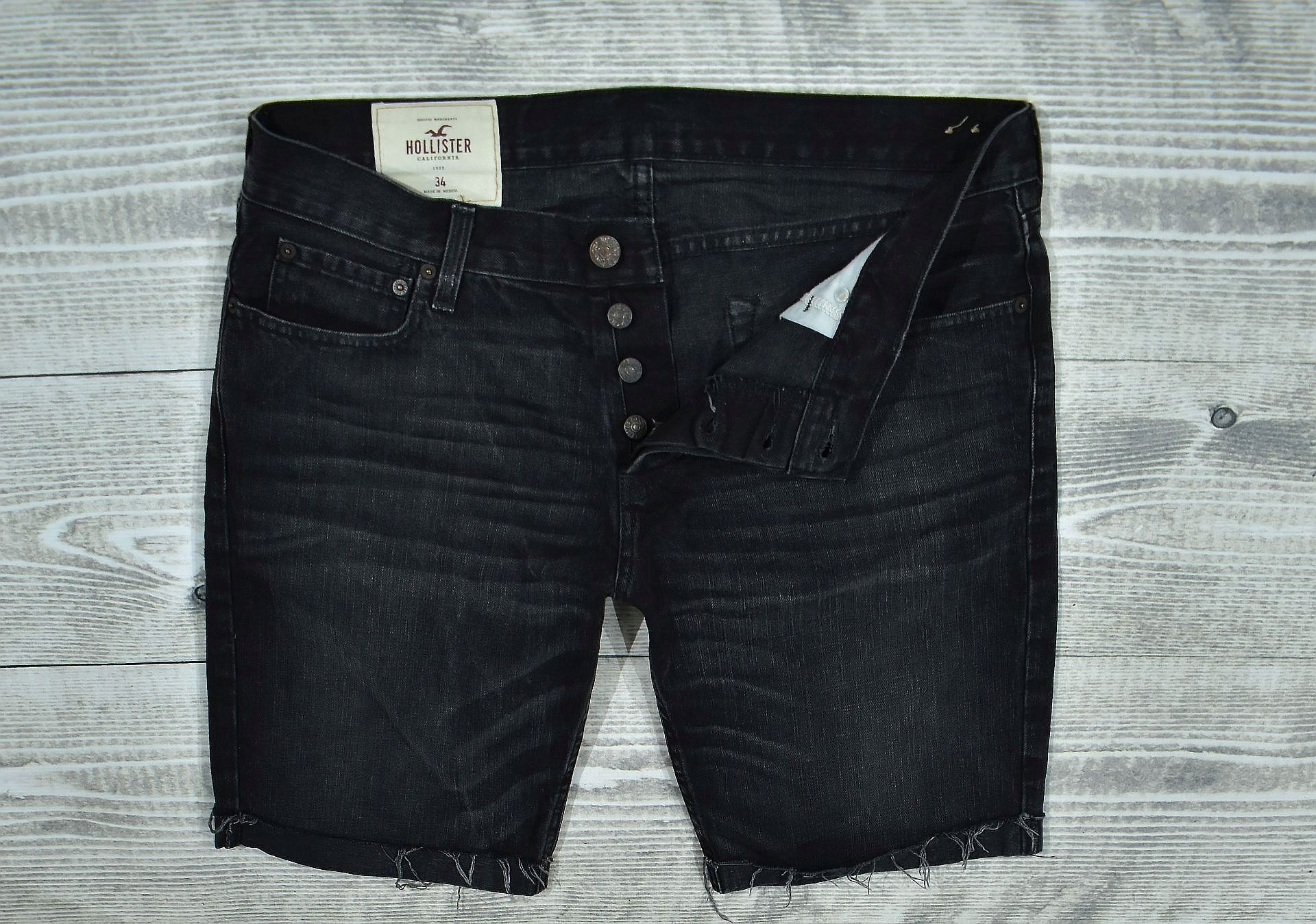 HOLLISTER Męskie Spodenki Jeansowe Bermudy 34