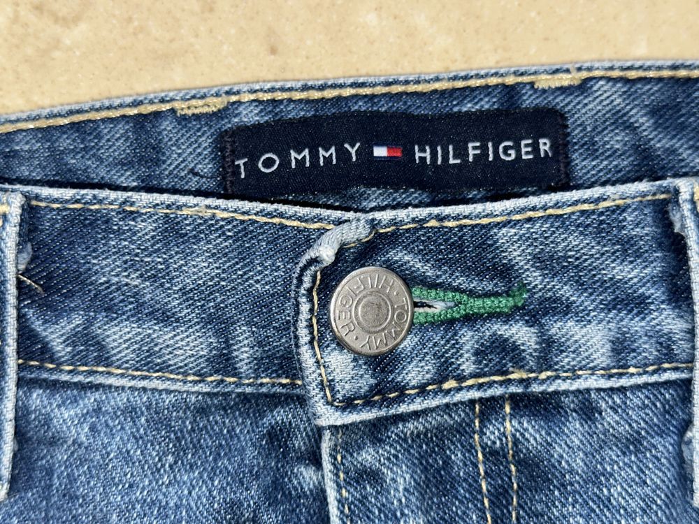 Spodnie Tommy Hilfiger, niebieskie, 33/34, ideał