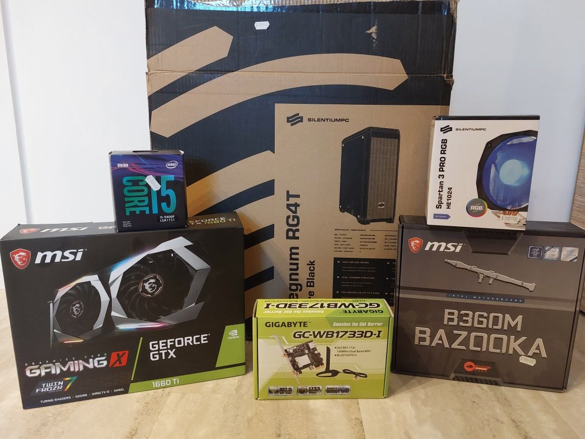 Komputer PC do gier/nauki GTX 1660Ti/ i5 9400F/ 16GB RAM