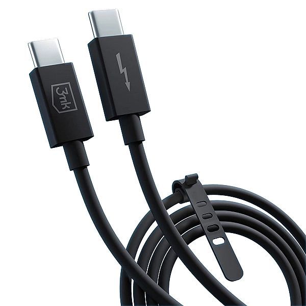 Kabel 3mk Hyper Cable ThunderBolt 240w - czarny