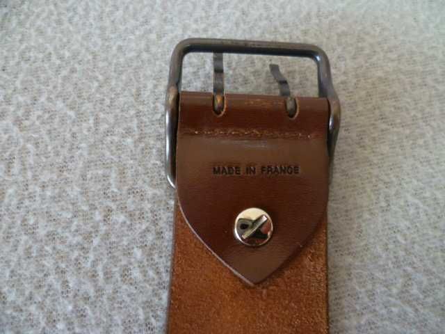 Cinto Longchamp - Pele de vitela - Castanho (Original Made in France)