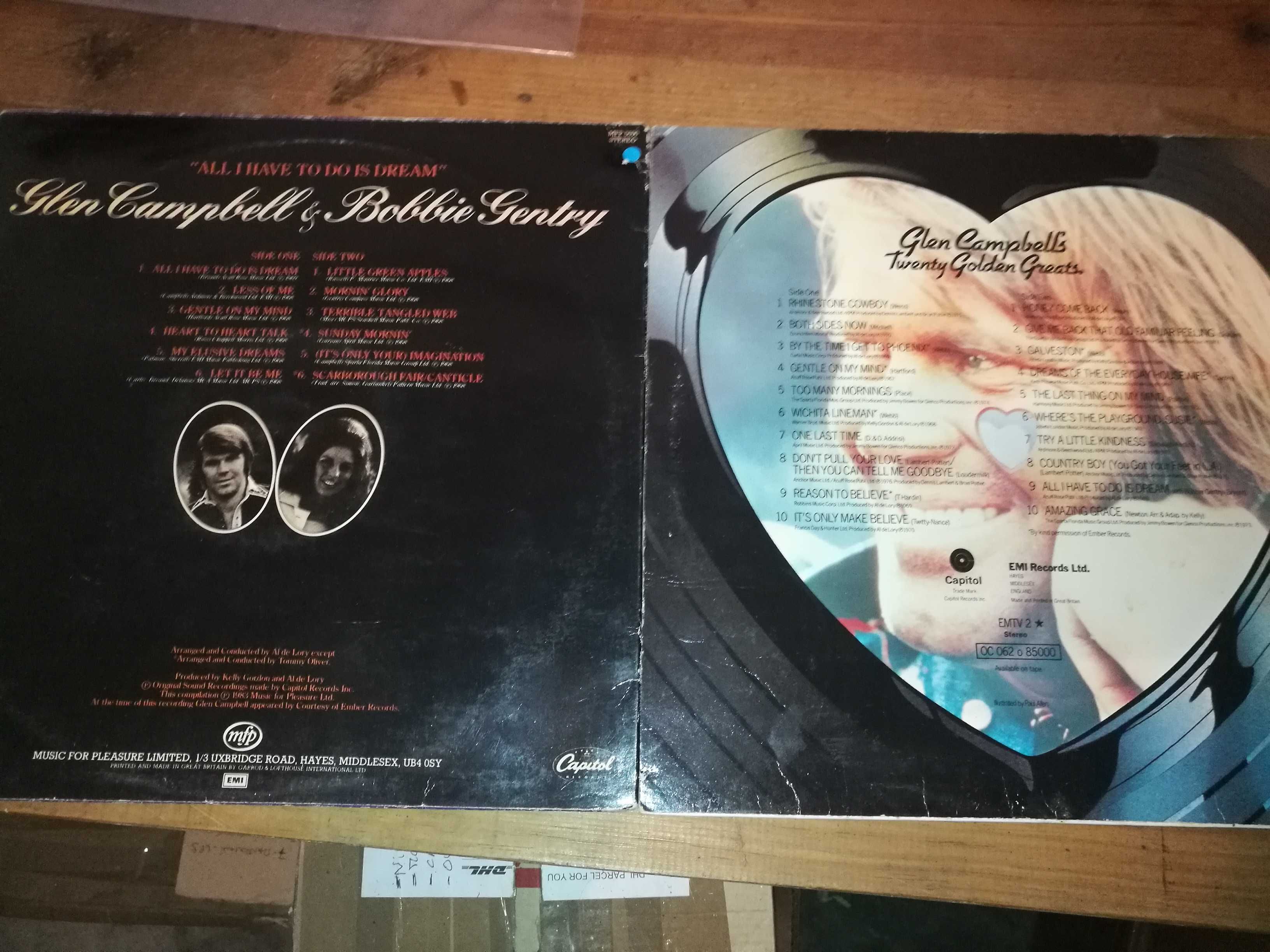 4 LPs do GLEN CAMPBELL (preços diferentes)