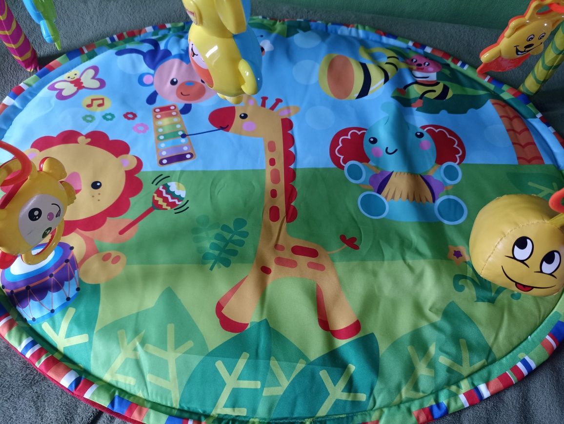 Розвиваючий килимок для немовляти  5 іграшок, з дугами