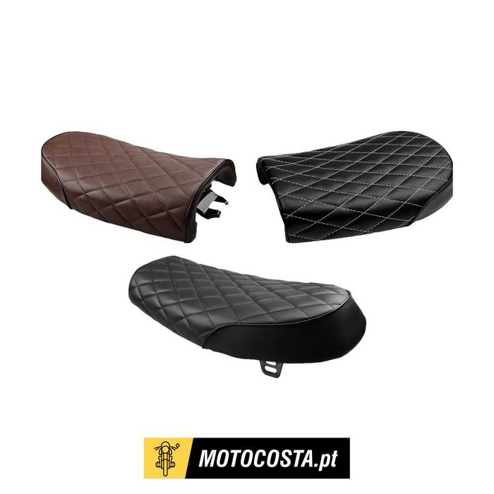 Banco Cafe Racer Universal Vintage - Estilo Retro Plano