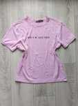 koszulka t-shirt bluzka baby tee crop top z nadrukiem bawełniana S