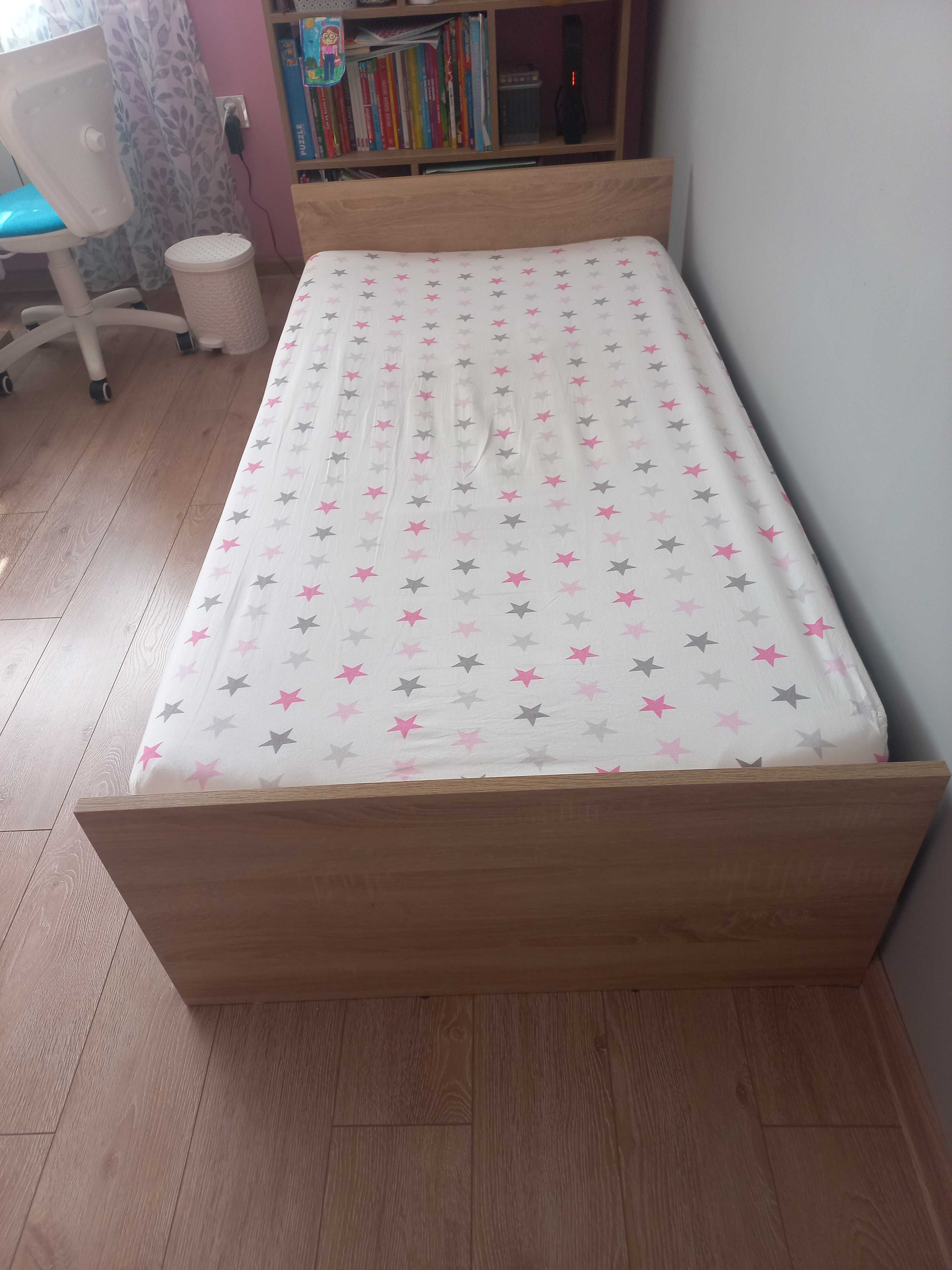 Łóżko dziecięce dąb sonoma 160x80 z materacem