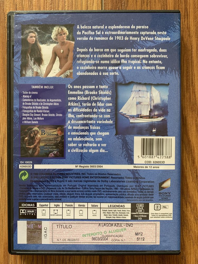 A Lagoa Azul - Brooke Shields - dvd