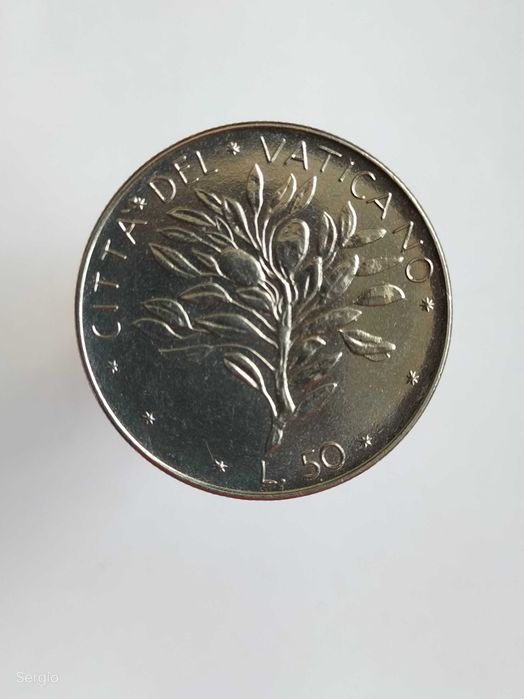 Moeda do Vaticano 50 lire 1972  Лот 199
