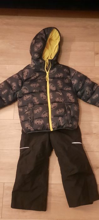 Kombinezon zimowy narciarski chłopięcy rozmiar 110 BATMAN