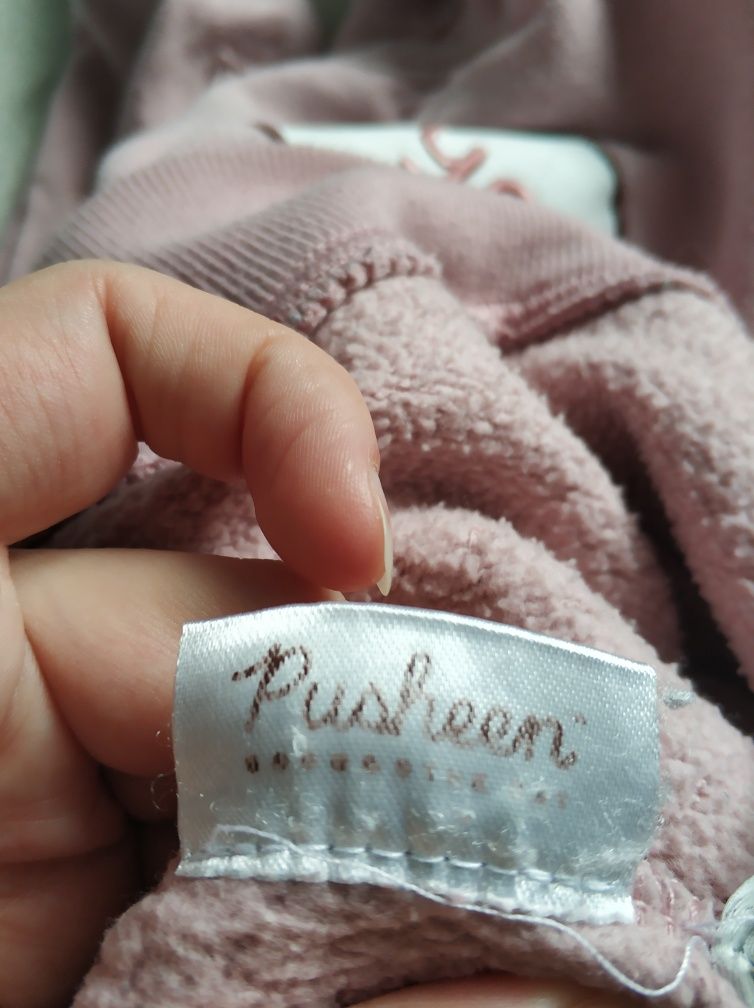 Pusheen różowa bluza z kapturem hoodie bez kieszeni kot kotek