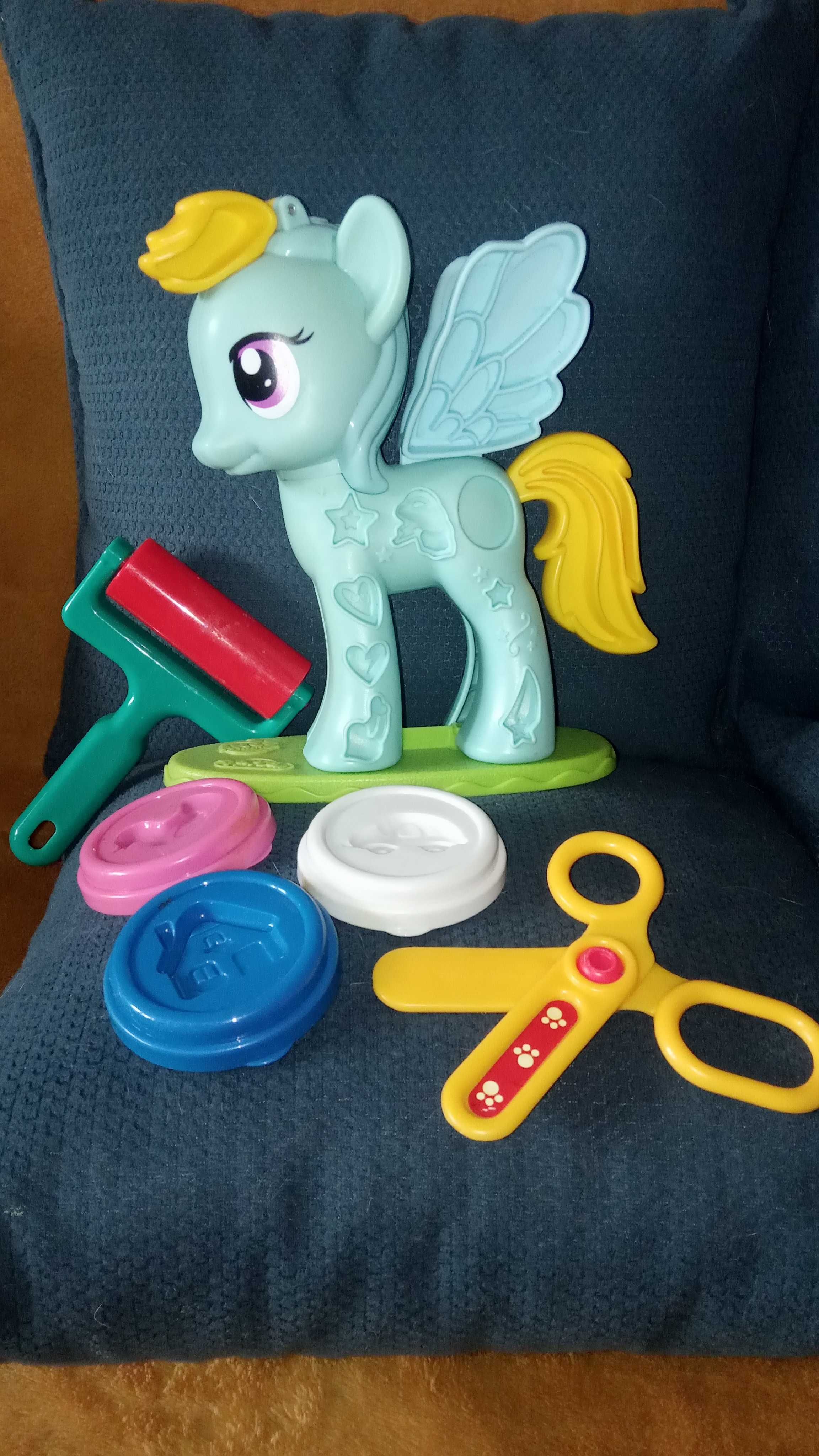 Play doh My little pony zestaw fryzjer gratis dodatki stan BDB