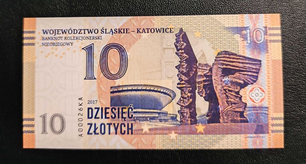 10 złotych, kolekcjonerski, PWPW rok UNC, 2017r.